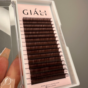 Brown Russian Volume Lash Tray 0.07 - Giali Lashes